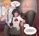 __kuchiki_rukia_kurosaki_ichigo_and_kurosaki_yuzu_bleach_drawn_by_luxu__sample-2308fad90c57f53e7b811f5dbbcc140d