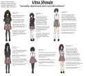 Utsu Shoujo reference sheet