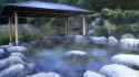 Anime Hot Spring Background 01