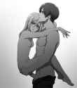 1girl, 1boy, official art, shingeki no kyojin, detailed, high quality, monochrom s-1813735598