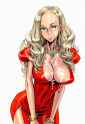 1girl, nishimura kinu, cum on face, nsfw, cum, dress, cowboy shot s-2595610759