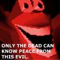 only the dead can know peace from this evil