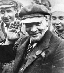 Lenin waves his hand