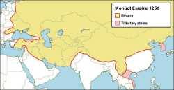 The Mongol Empire during the reign of Möngke