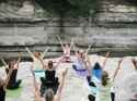 Yoga 4 Love outdoor yoga class- Wikimedia Commons- photo by Yoga4love