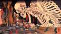 Mitsukuni_defying_the_skeleton_spectre_invoked_by_princess_Takiyasha