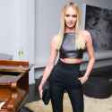 Candice Swanepoel Mirtha Michelle private dinner NYC 050614_08