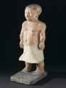 Ancient Egyptian plaster statue of the dwarf chnoum-hotep, a victim of achondroplasia, c. 2000 - 1000 BC