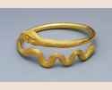 Double headed snake bracelet made from gold. Roman Egypt, 1st century A.D.