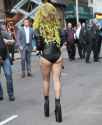 Lady-Gaga-Standing-Rear-View-Butt-Layered-Cake-Panties-Fishnets-Blonde-Italian-American-Celebrity-Singer-Booty-NYC-7