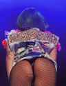 Lady-Gaga-Rear-View-Butt-Layered-Cake-Thong-Latex-Fishnets-Brunette-Italian-American-Celebrity-Singer-003