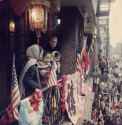 5th February 1960 - Chinese New Year celebrations in Chinatown, New York, finish with a Lantern Festival, when children parade through the streets with lighted lanterns.