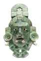 Maya Funerary mask; Tomb 1, Structure VII, Calakmul, Campeche; 660-750AD; Jade, Shell, Gray obsidian; 36.7x23x8cm; Museo de Arquitectura Maya, La Soledad Fort; Foto de Colección Archivo Digital MNA-INAH 4