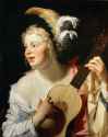 Gerrit van Honthorst - Woman Playing the Guitar [1624]