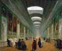 Hubert Robert (1733-1808) Development of the Grande Gallery of the Louvre - Oil on canvas 1796