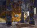 Franz Kopallik (1860-1931) Interior of the Cathedral of the Dormition in the Moscow Kremlin - Gouache, Watercolour and Ink on Paper