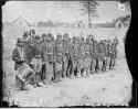 1860 Company of Infantry on parade. Part of 6th Maine Infantry after battle of Fredericksburg ca. 1860 - ca. 1865