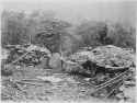 1860 Union breastworks. Interior view of breastworks on Little Round Top, Gettysburg., ca. 1860 - ca. 1865