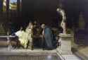 Sir Lawrence Alma-Tadema (1836-1912) A Roman Art Lover - Oil on wood 1868 hq
