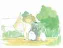 Totoro cute watercolor
