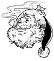 santa smoking