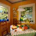 colorful dining room
