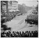 1865 Washington, D.C. Units of 20th Army Corps, Army of Georgia, passing on Pennsylvania Avenue near the Treasury (1865 May 24)