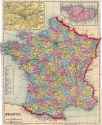 old political map of france