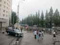 Pyongyang_2012_in_front_of_Yongwang_metro_station_2