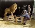 filming of MGM opening -colorized