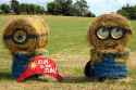minion hay sculpture