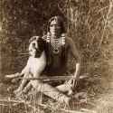 1873 Ute warrior and his dog - Wasatch Mountains, Utah