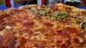 pizza with two flavors