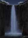 tomas_sanchez_-_contemplador_de_cascada_en_la_noche__1996