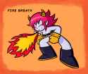 eve breathing fire