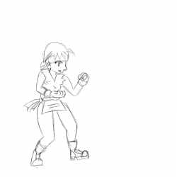 sketch yuri kick