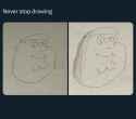 never stop drawing