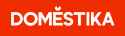Domestika - white logo (Red background #F02D00)