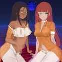 Naomi and Mina Clothed Relaxing