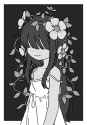 2025-06-20 flower girl bw