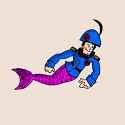 Admiral pizza mermaid drawing 