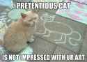 cat art critic