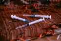 used-drug-addict-syringe-needle-old-cloth-176668634