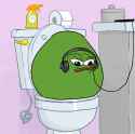 Pepe toilet headphones