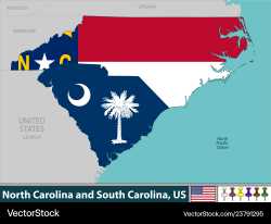 north-carolina-and-south-united-states-vector-23791295