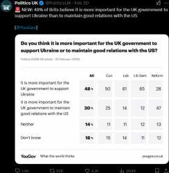 UK brits polled on USA and ukraine