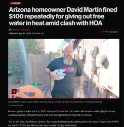 illegal to drink water in america