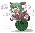 touhou kyouko vault over watermelon good morning