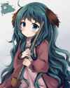 touhou kyouko long hair hold broom