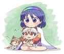 touhou chimata sit mike in lap tsukasa sleep by side